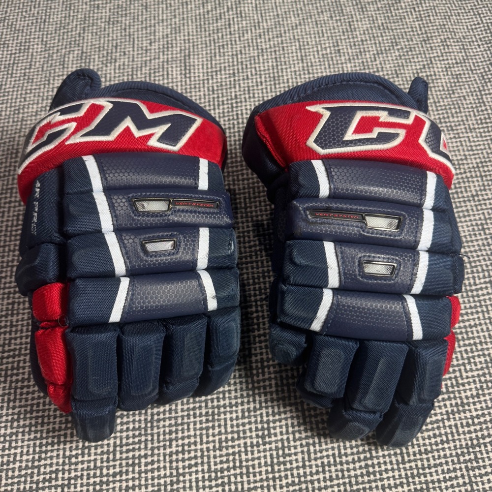 CCM HG4PRO 4R Pro Hockey Gloves Navy Red White Senior 13 Inch 33cm